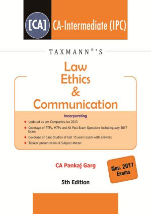 CA IPCC Law Ethics & Communication Book