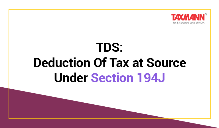 Tax deducted at source section 194J