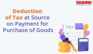 TDS on Payment for Purchase of Goods