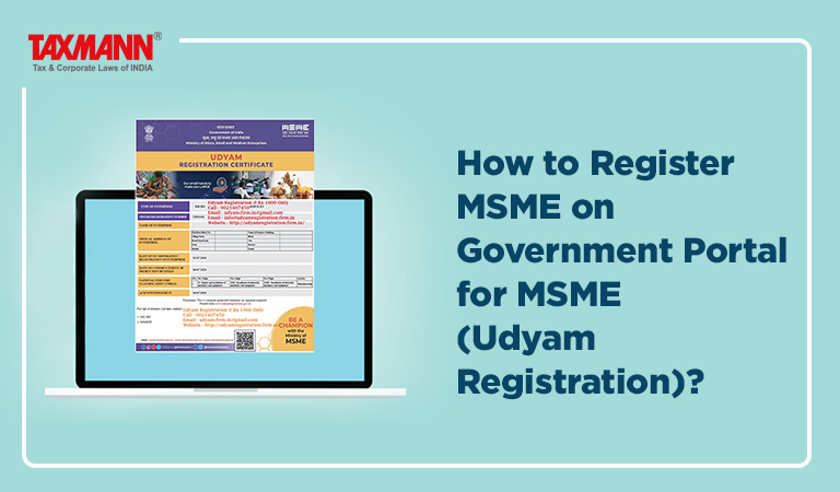 Udyam Registration | MSME Registration on Government Portal