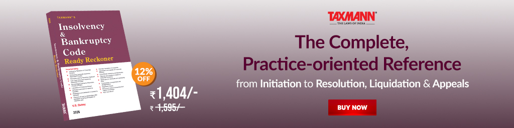 Taxmann's Insolvency & Bankruptcy Code Ready Reckoner