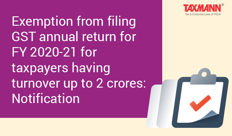 Exemption from filing GST annual return