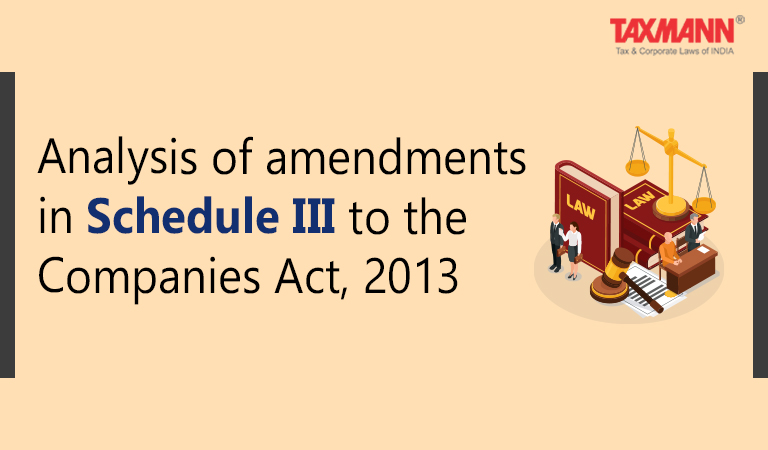 Companies Act 2013 Schedule III