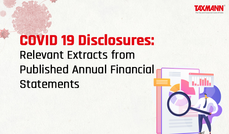 Extracts from Published Financial Statements COVID 19 Disclosures