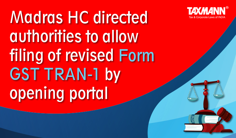 filing of revised Form GST TRAN-1