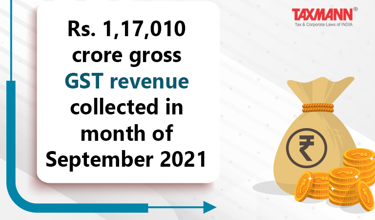 GST revenue collected in September 2021