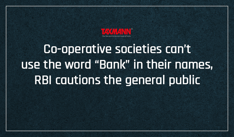 Co-operative societies RBI