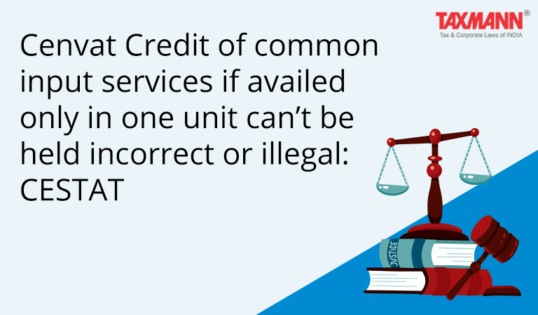 Cenvat credit of Service Tax - Distribution of credit
