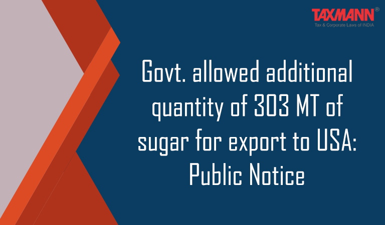 DGFT Sugar Exports