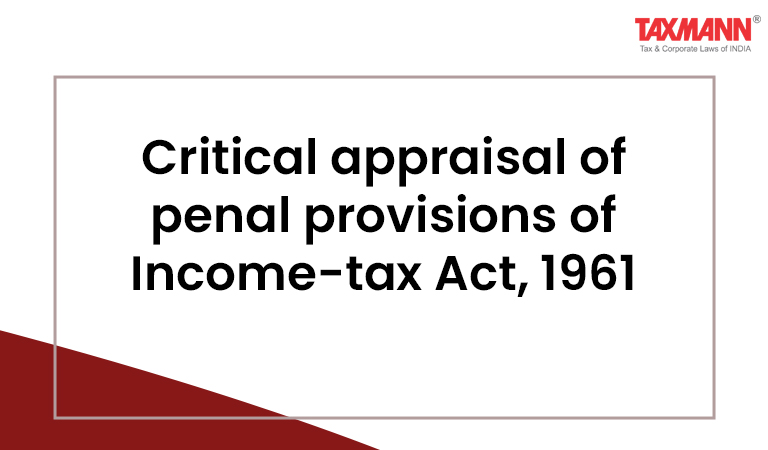 penal provisions of Income-tax Act 1961
