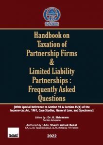 Handbook on Taxation of Partnership Firms & Limited Liability Partnerships