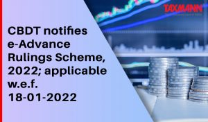 CBDT notifies e-Advance Rulings Scheme 2022