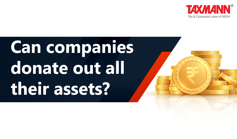 Can companies donate out all their assets?