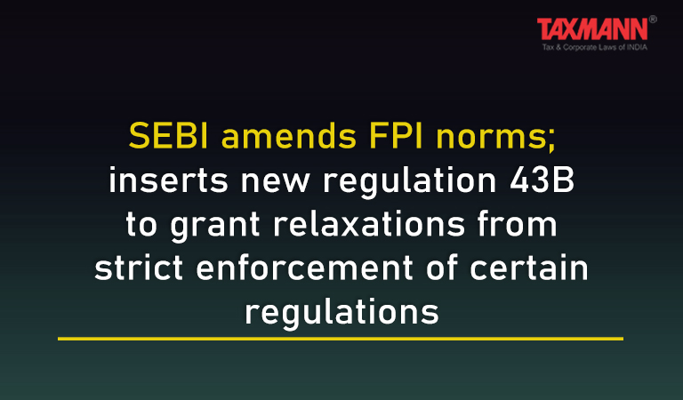 SEBI (Foreign Portfolio Investors) Regulations 2019; FPI Regulations
