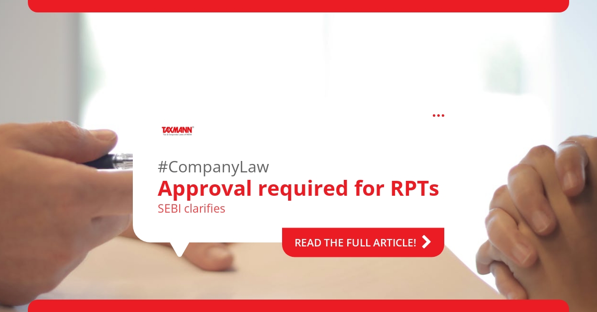 Approval of RPTs; LODR Regulations; SEBI