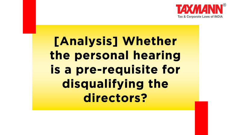 personal hearing; disqualifying the directors;