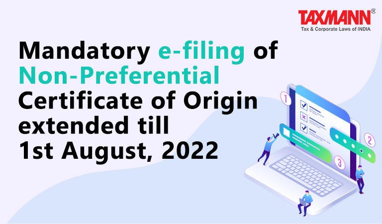 e-filing of Non-Preferential Certificate of Origin