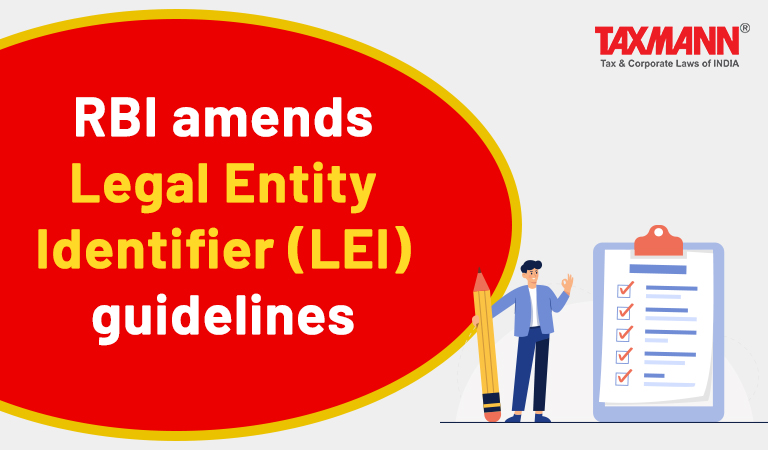 Legal Entity Identifier; LEI Codes; RBI;