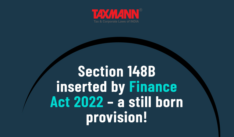 Section 148B; Finance Act 2022