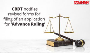 revised forms for filing application of advance ruling