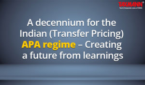 future of APA transfer pricing regime in India