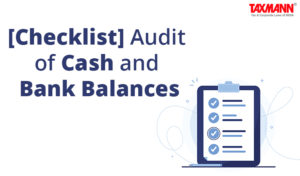Checklist for audit of cash and bank balances