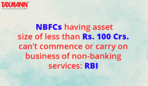 NBFC; Notification amended by RBI