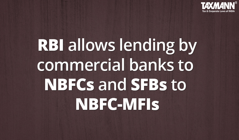 RBI allows lending by commercial banks