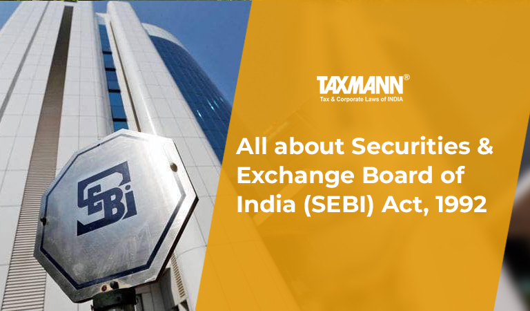 Guide to Securities & Exchange Board of India (SEBI) Act, 1992
