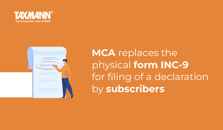 physical form INC-9 replaced by MCA