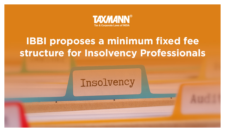 fee structure for Insolvency Professionals