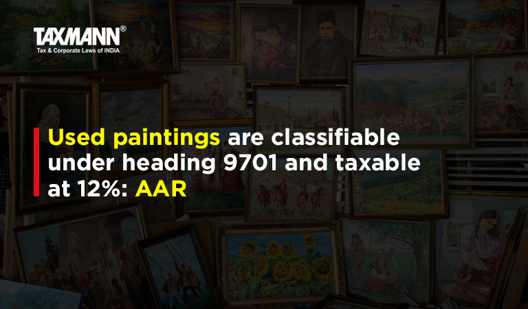 GST on used paintings