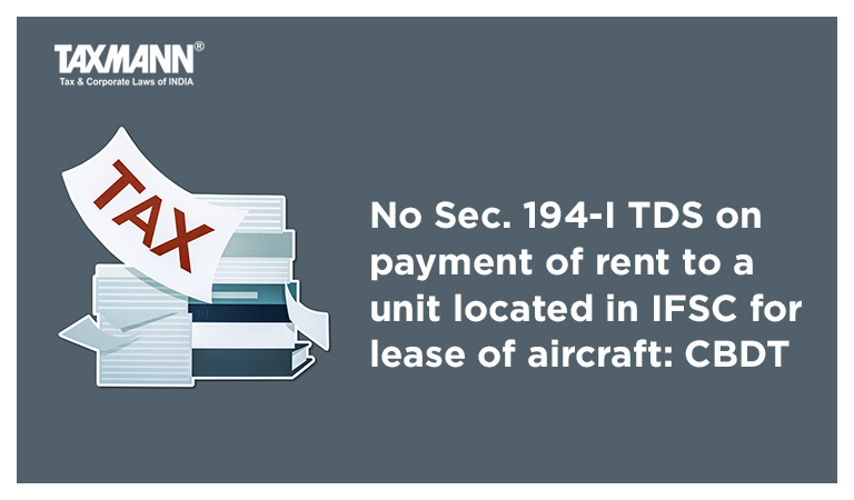 lease of aircraft; Section 194-I
