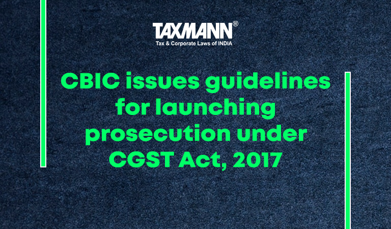 prosecution under CGST Act