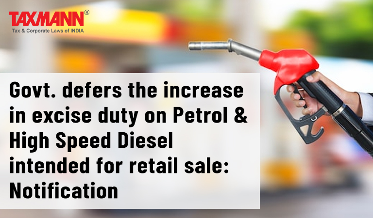 excise duty on Petrol & Diesel