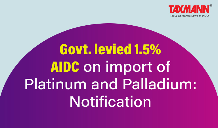 import of Platinum and Palladium