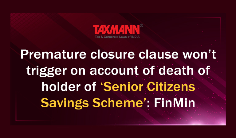 Senior Citizens Savings Scheme