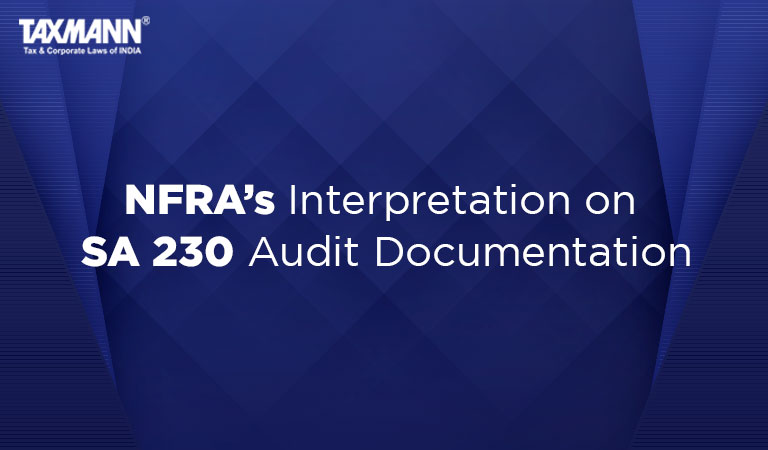 SA 230 Audit Documentation