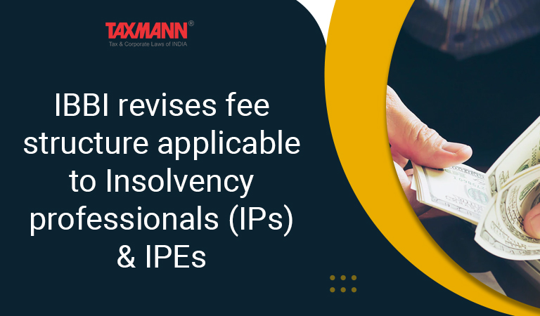 Insolvency professionals fee structure