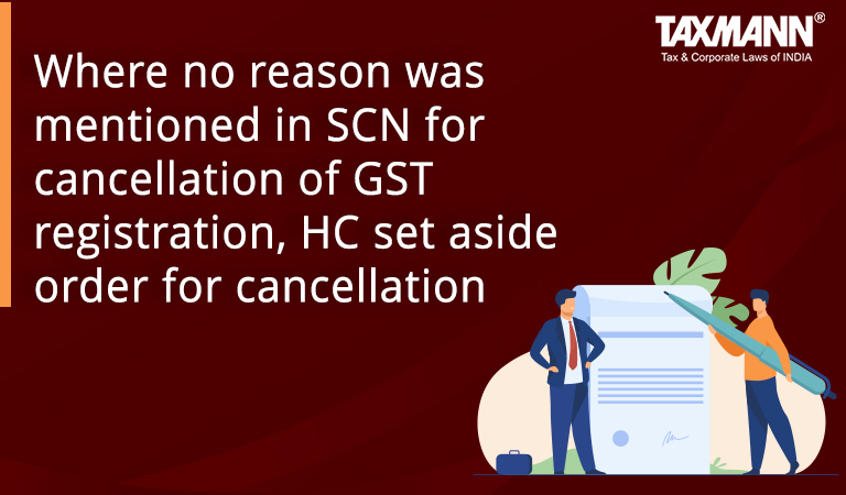 SCN; GST registration