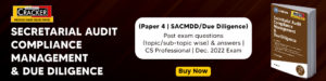 Secretarial Audit Compliance Management & Due Diligence (SACMDD/Due Diligence) | CRACKER