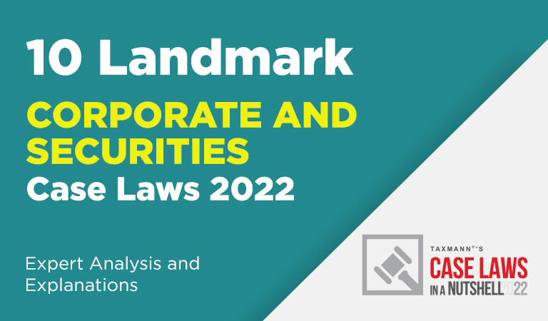 Corporate and Securities case laws