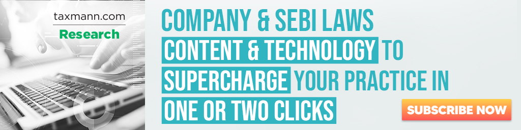 Taxmann.com | Research | Company & SEBI Laws