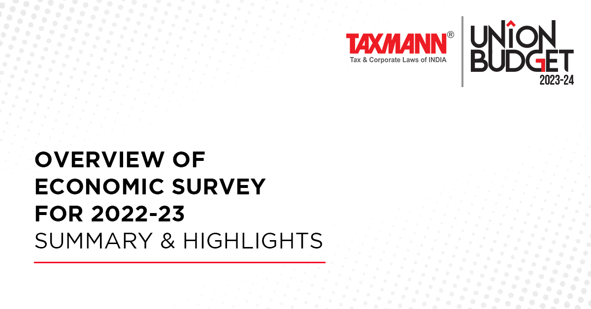 Overview of Economic Survey for 2022-23 | Summary & Highlights