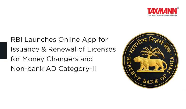 RBI's online app for license