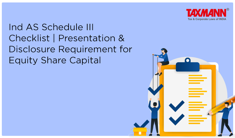 Equity Share Capital; Schedule III