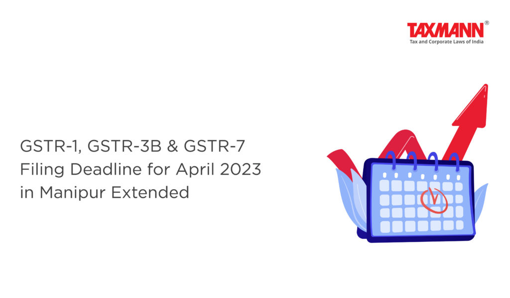 Deadline for filing GSTR-1 GSTR-3B & GSTR-7