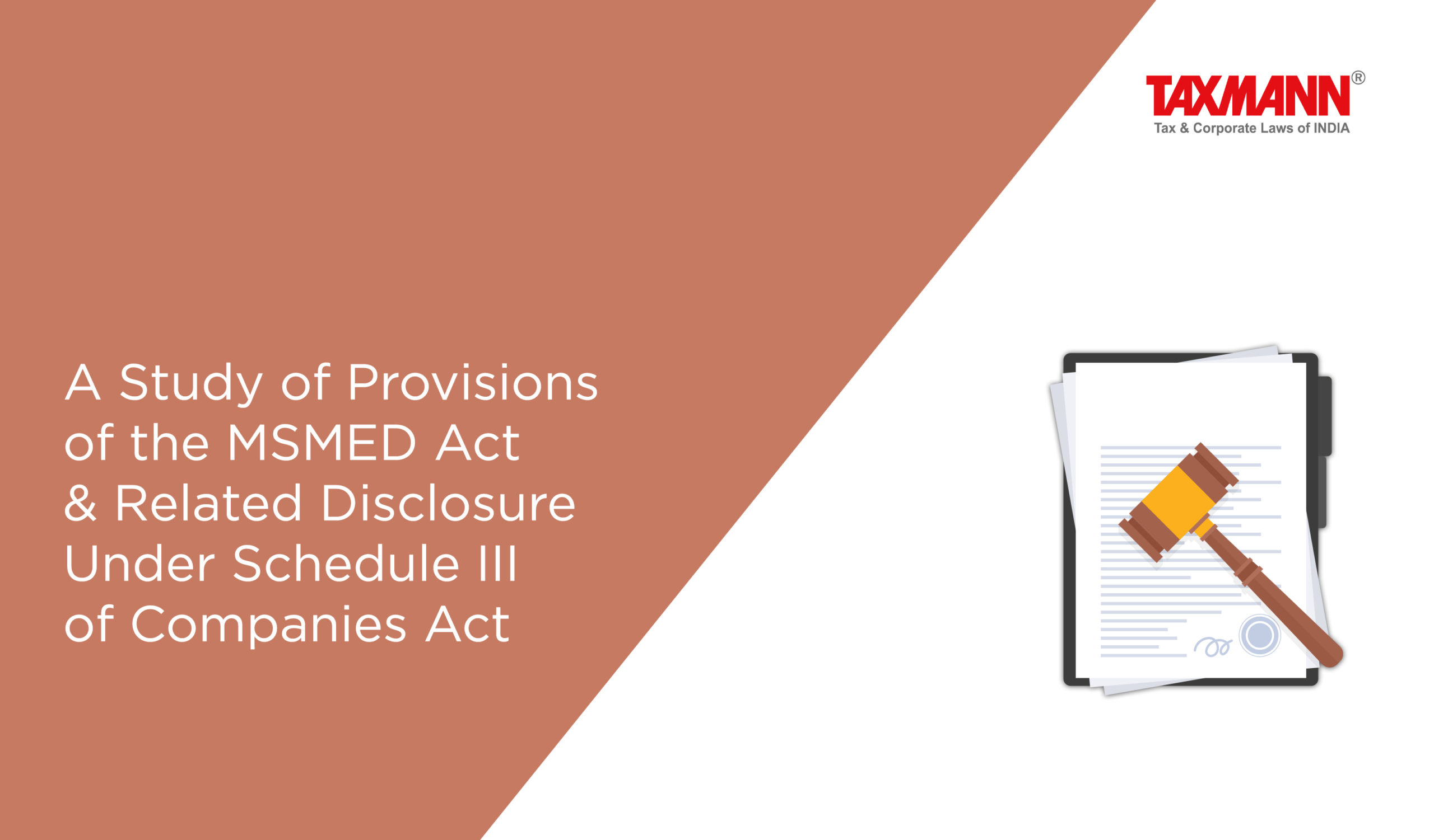 MSMED Act and Schedule III of Companies Act
