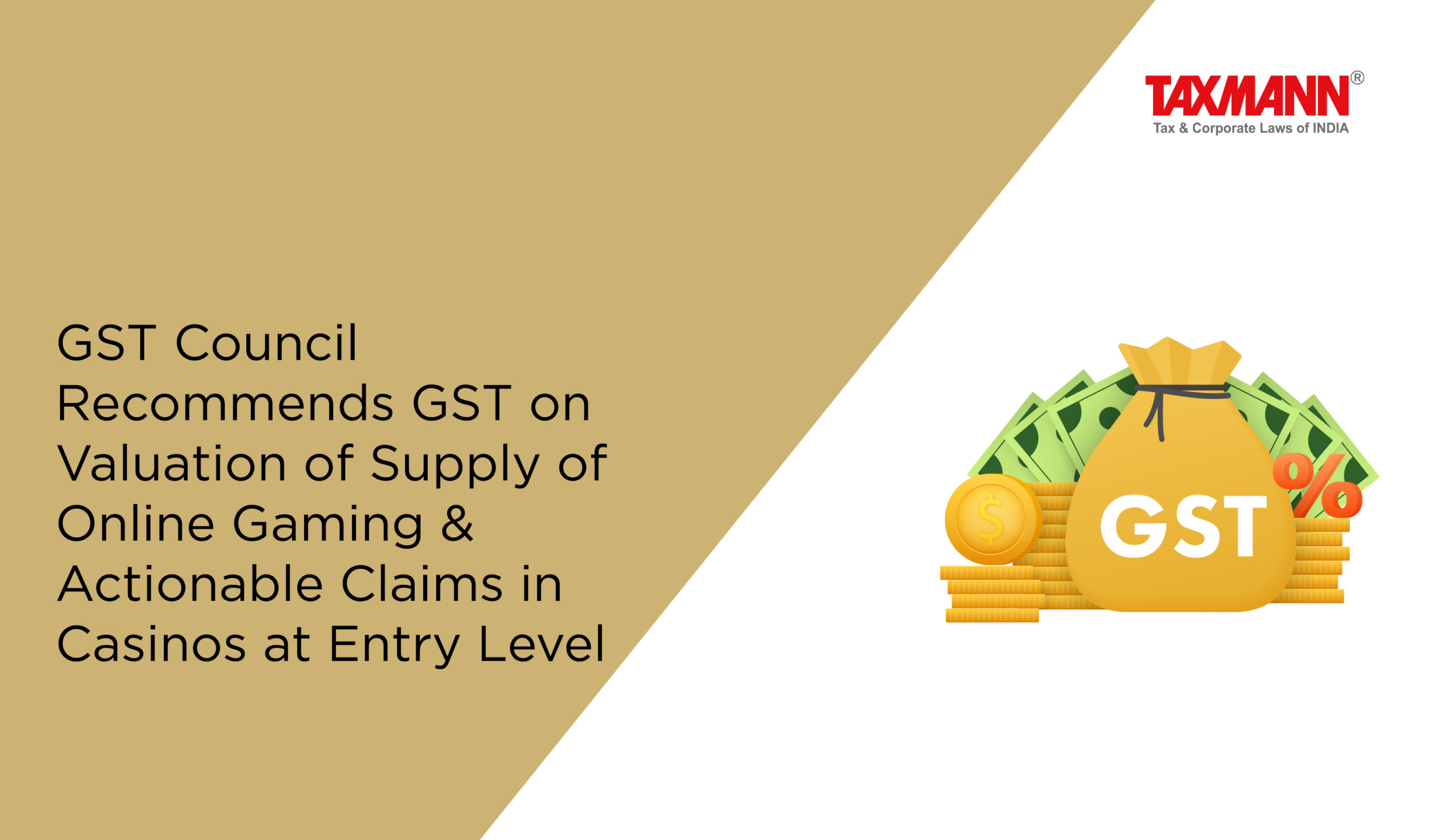 GST on Valuation of Supply of Online Gaming