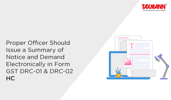 Form GST DRC-01 & DRC-02